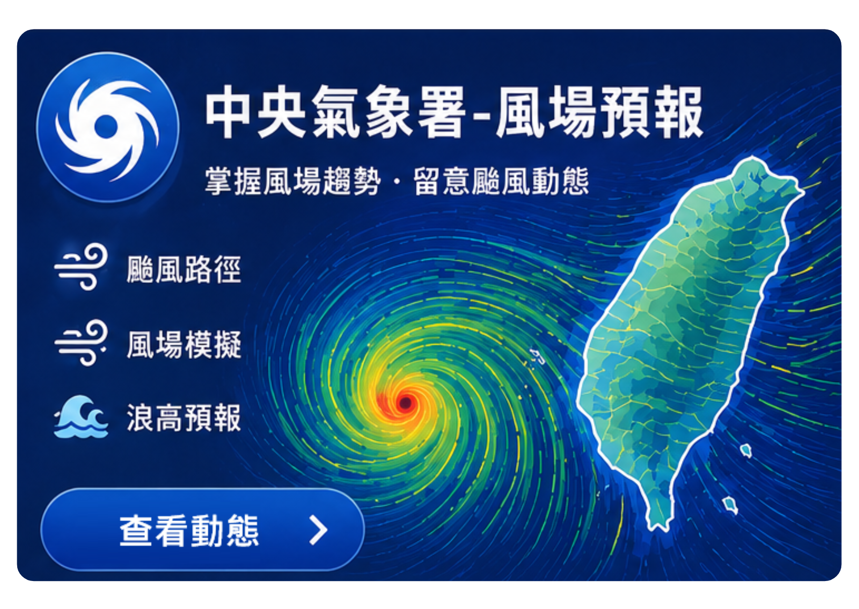中央氣象署-風場預報